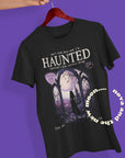 Haunted lyric organic cotton t-shirt | vintage magazine design