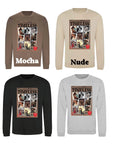 Timeless TS lyric crewneck sweatshirt| Vintage magazine style | DTG printed