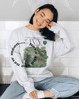 Ivy TS lyric sweatshirt | Vintage magazine style