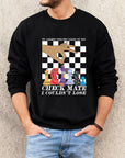 Mastermind sweater| I couldn't lose lyric checkerboard sweatshirt