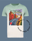 Dip dye mint/ cream all too well vintage magazine ombre t-shirt