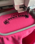Down bad crying at the gym embroidered got pink over sized sweater