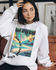 Snow on the beach (with more Lana) TS lyric sweatshirt | Retro magazine style