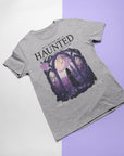 Haunted lyric organic cotton t-shirt | vintage magazine design