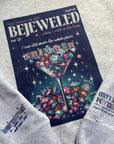 Bejeweled TS lyric sweatshirt | Retro magazine style