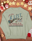 A list of names Santa vintage retro LWYMMD TS Christmas jumper