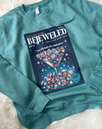Bejeweled TS lyric sweatshirt | Retro magazine style