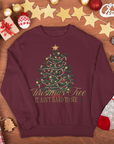 Christmas tree wood lyric sweatshirt / hoodie / tee (kids and adults)