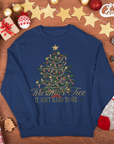 Christmas tree wood lyric sweatshirt / hoodie / tee (kids and adults)