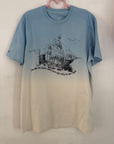 Medium MISFIT rough on the surface blue Ombre tee a3