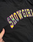 Medium SG appliqué black t-shirt holographic