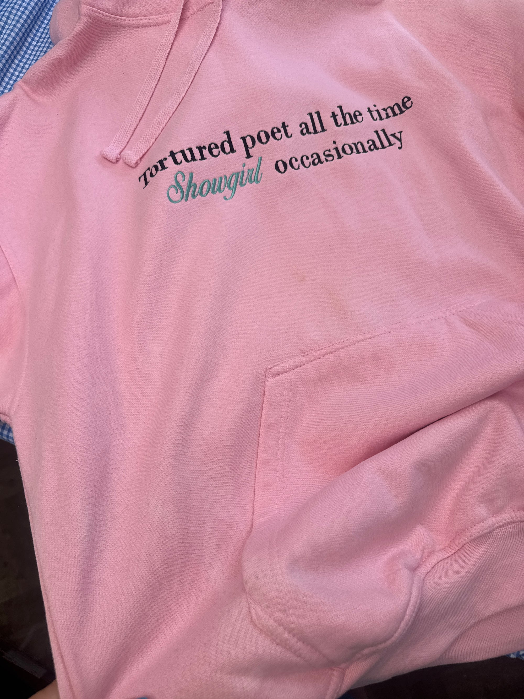 XL pink tortured poet hoodie misfit