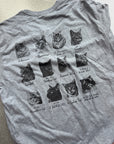XL (16/18) cat breeds tshirt