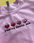 You’re loosing me TS lyric embroidered sweatshirt | Midnights  lyric sweater |