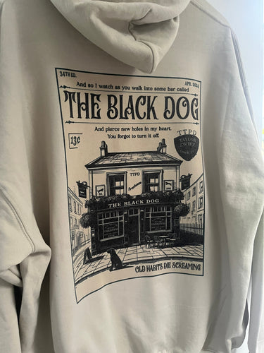 The black dog sand hoodie | TS merch pull over TTPD