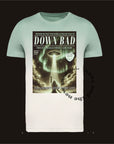 Dip dye mint/ cream down bad TTPD vintage magazine t-shirt | TS tv retro ombré dyed t-shirt