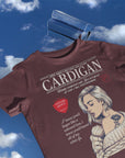 Cardigan lyric organic cotton t-shirt | TS vintage magazine t-shirt