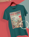 Gold rush lyric organic cotton t-shirt | TS vintage magazine design