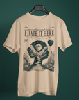 I hate it here lyric organic cotton t-shirt | TS vintage magazine design