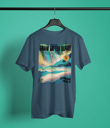 Snow on the beach (more lana) lyric organic cotton t-shirt | TS vintage magazine design