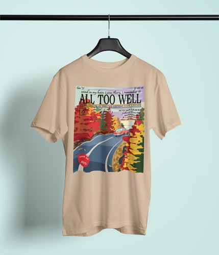 All too well lyric organic cotton t-shirt | TS vintage magazine design