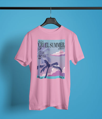 Cruel Summer lyric organic cotton t-shirt | TS vintage lover magazine design