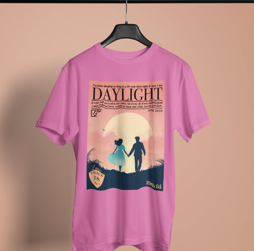 Daylight lyric organic cotton t-shirt | TS vintage lover magazine design