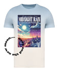 Dip dye blue/ cream Midnight rain vintage magazine t-shirt | TS tv retro ombré dyed t-shirt