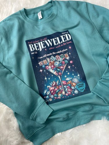 Bejeweled TS lyric sweatshirt | Midnights lyric sweater | Retro  magazine style