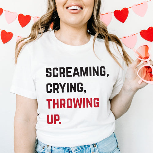 Screaming crying throwing up style t-shirt / sweater| Taylor Swift eras tour t-shirt