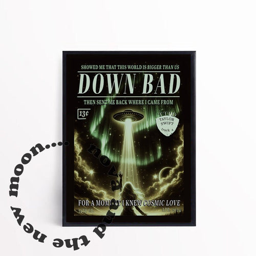 Down Bad art print | TS TTPD retro magazine style print A4 / A3