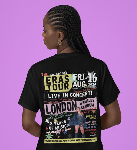 LONDON WEMBLEY NIGHT 5 16/8/24 | Eras tour t-shirt