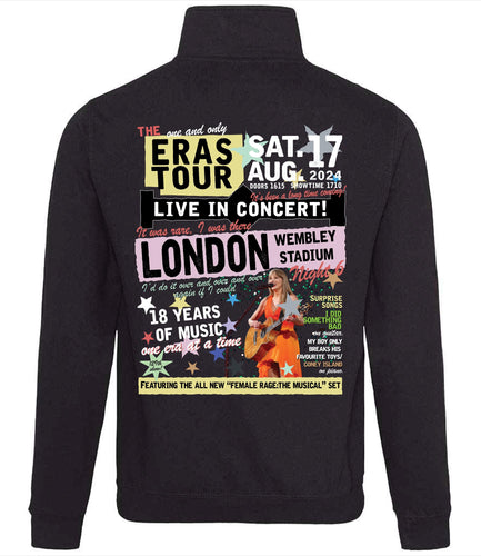 LONDON WEMBLEY NIGHT 6 | Eras tour quarter zip pullover sweater