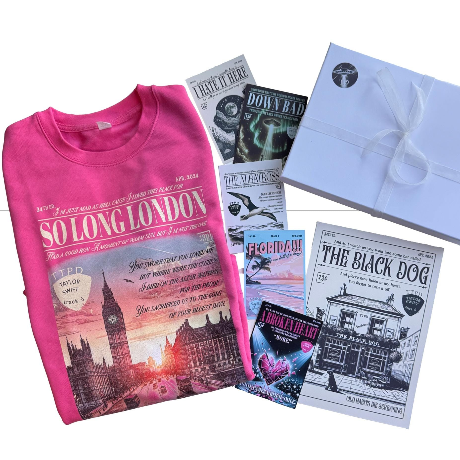 TS Sweater/ Print and postcards TTPD gift bundle in presentation box Mystery items