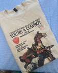 Cowboy like me sand sweatshirt large
