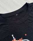 Diamond bra SG black lace boxy tee