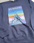XL (16/18) New Romantics navy sweater misfit