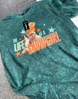 XL (16/18) acid wash showgirl tshirt misfit