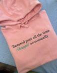 XL pink tortured poet hoodie misfit