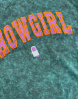 Medium SG green acid appliqué t-shirt