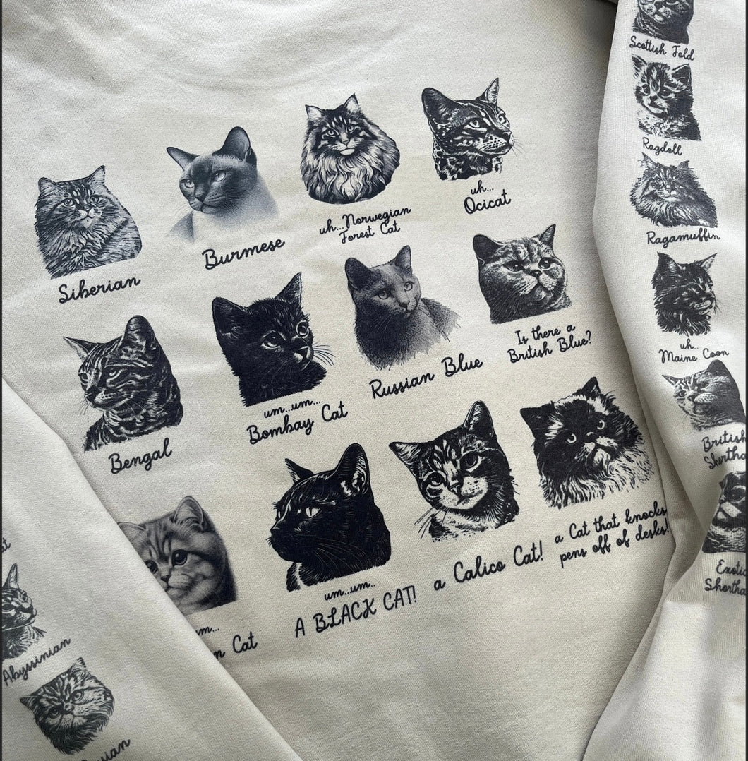 Custom cat adult Sweater (XS-2XL)