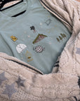 Folklore inspired embroidered t-shirt t-shirt