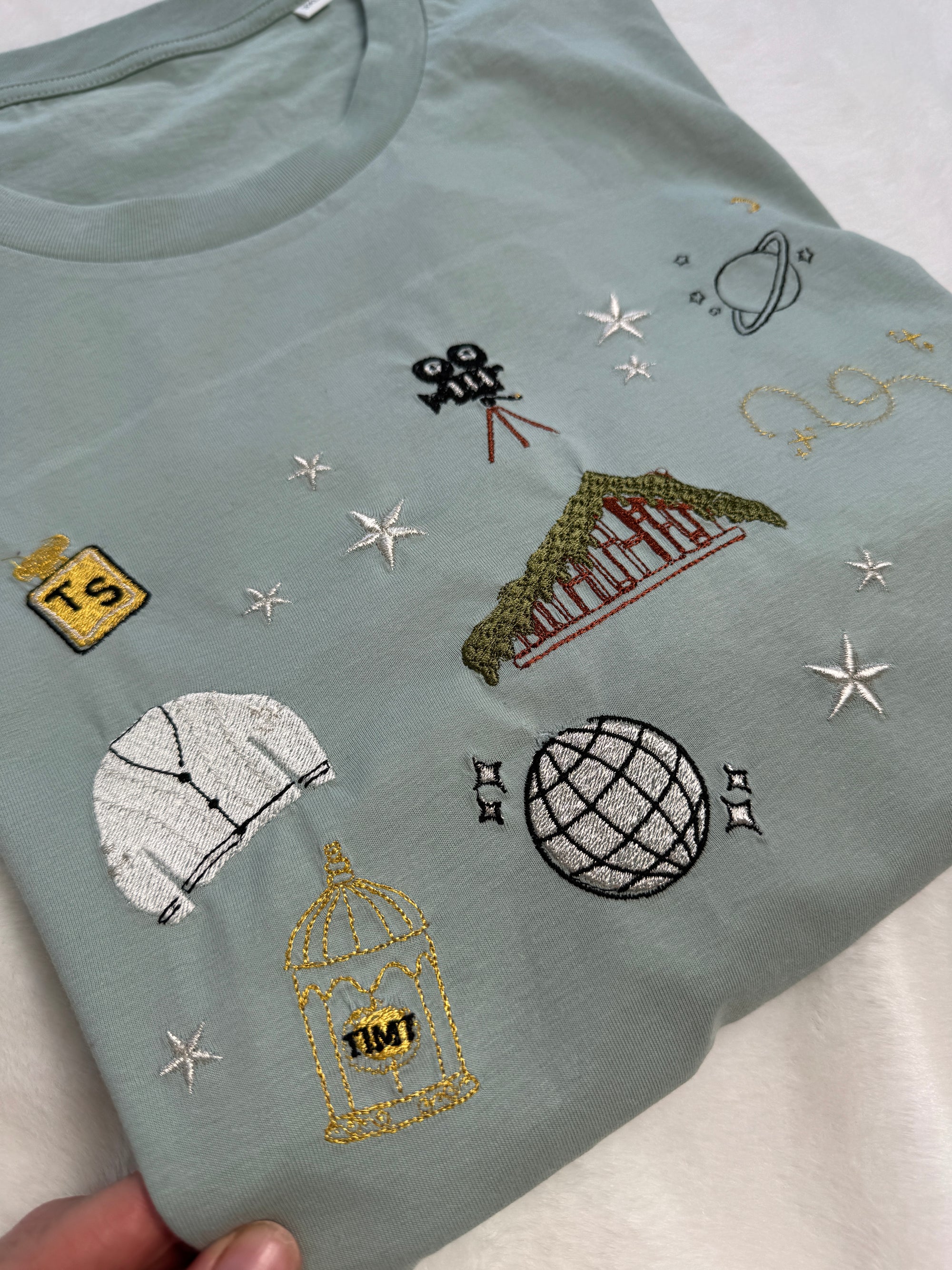 Folklore inspired embroidered t-shirt t-shirt