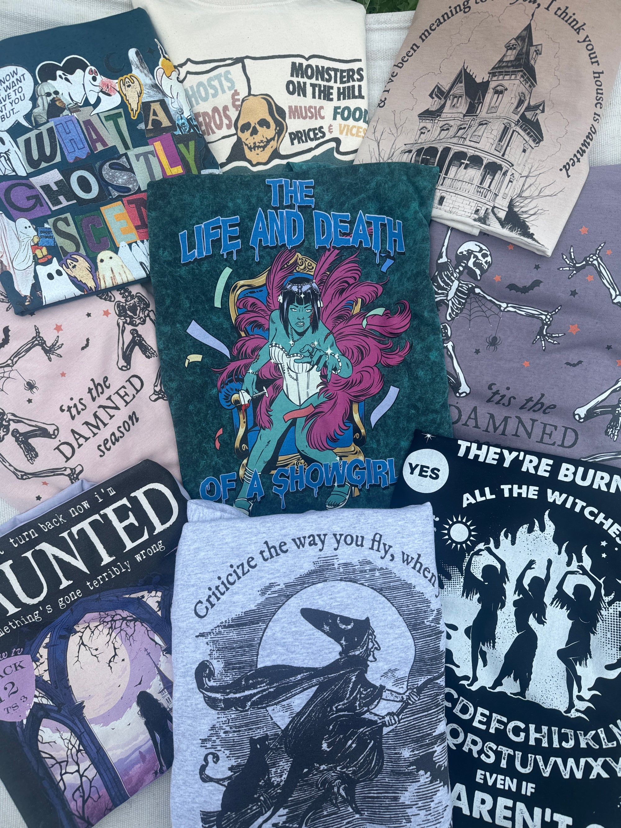 Halloween edition TS Surprise Mystery Sweater/T-shirt Print and postcards bundle