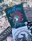 Halloween edition TS Surprise Mystery Sweater/T-shirt Print and postcards bundle