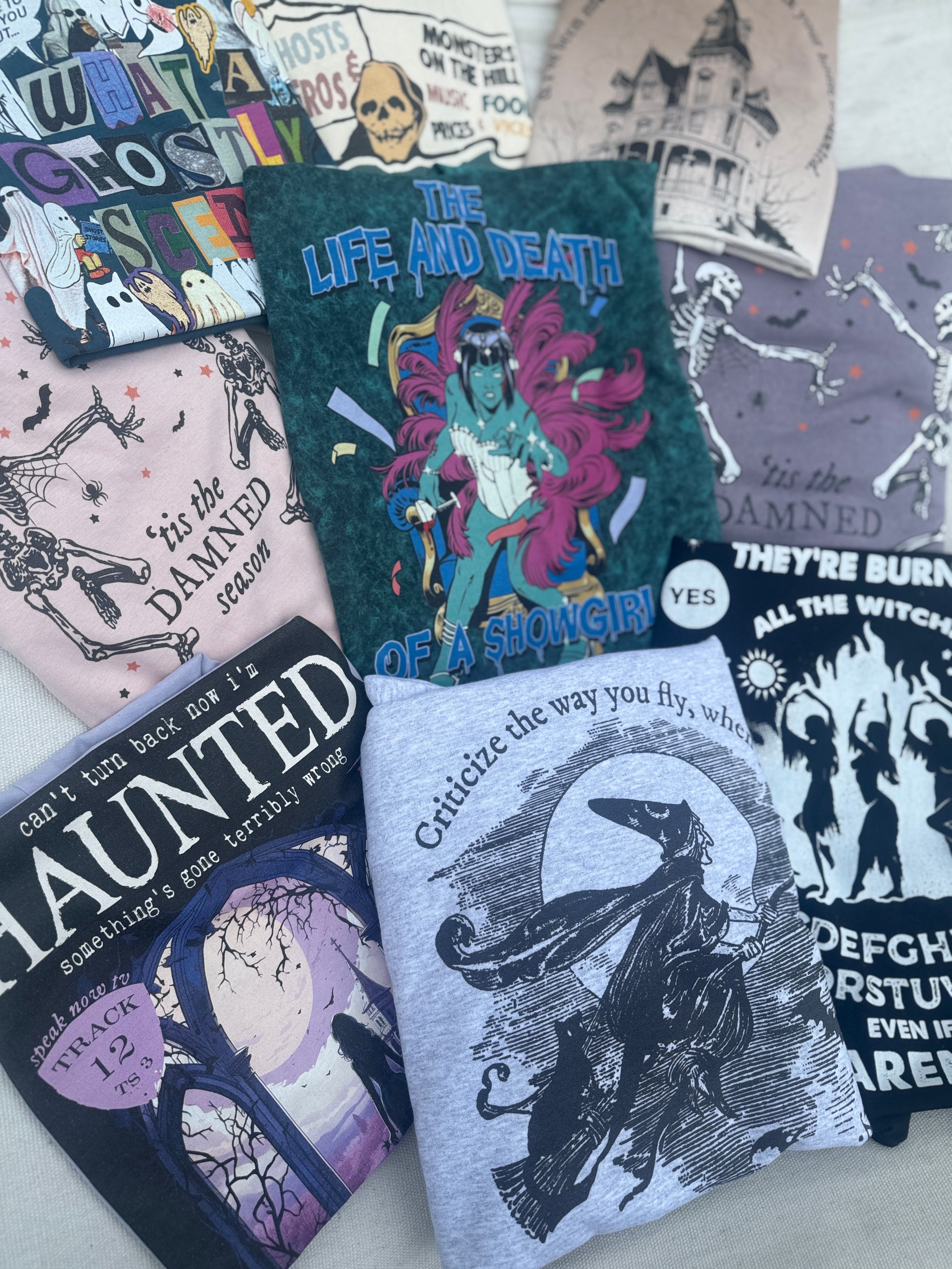 Halloween edition TS Surprise Mystery Sweater/T-shirt Print and postcards bundle
