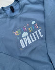 Opalite embroidered applique  lyric sweatshirt