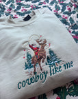 Cowboy like me christmas sweatshirt / hoodie / tee (kids and adults)