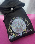 Dancing through the lightning strikes embroidered applique  lyric sweatshirt/ hoodie