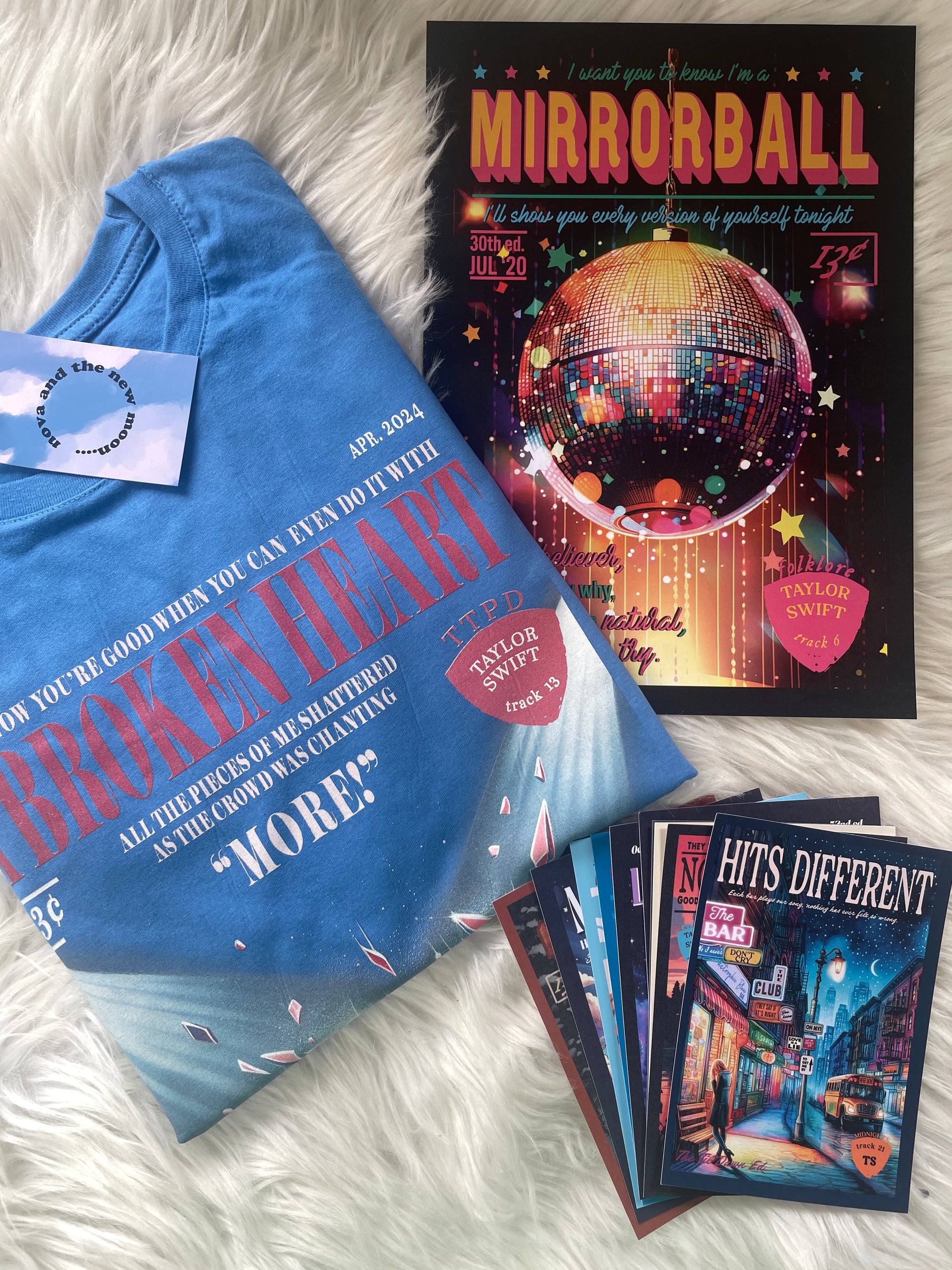 Surprise Mystery bundles (t-shirt, print + 10 postcards